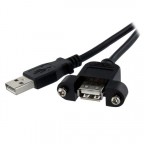 StarTech.com Cable de 91cm USB 2.0 para Montar Empotrar en P