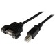 StarTech.com Cable de 91cm USB 2.0 para Montar Empotrar en P