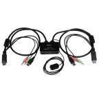 StarTech.com Conmutador Switch KVM 2 puertos DisplayPort DP 