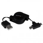 Startech.com Cable 76cm Usb A Retractil A Cabl