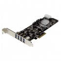 StarTech.com Adaptador Tarjeta PCI Express PCI-E 4 Puertos U
