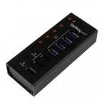 StarTech.com Hub Concentrador USB 3.0 de 4 Puertos y 3 Carga