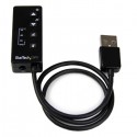 StarTech.com Tarjeta de Sonido Estéreo USB Externa Adaptador