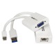 StarTech.com Juego de Adaptadores Ethernet Gigabit RJ45 y VG