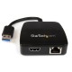 StarTech.com Mini Replicador de Puertos Universal USB 3.0 - 