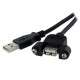 StarTech.com Cable USB de 60cm para Montaje en Panel - A Mac
