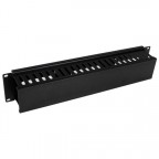 StarTech.com Panel Canaleta Horizontal de 2U con Cubierta pa