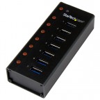 StarTech.com Concentrador USB 3.0 de 7 Puertos con Caja Meta