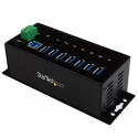 StarTech.com Hub Ladrón USB 3.0 de 7 Puertos Industrial - Co
