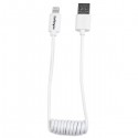StarTech.com Cable de 30cm USB a Lightning Rizado para Apple
