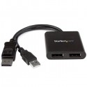 StarTech.com Splitter Multiplicador DP a 2 puertos DisplayPo