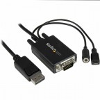 StarTech.com Cable Adaptador de 2m DisplayPort a VGA con Aud