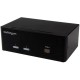 StarTech.com Conmutador KVM de 2 puertos con VGA doble y con