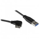 StarTech.com Cable delgado de 1m Micro USB 3.0 acodado A la 