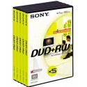 Sony DVD+RW 4.7GB video box 4x 5pk