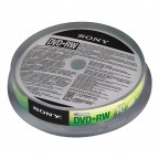 Sony Dvd+rw (rewr.) 4x Spindle 10pcssupl