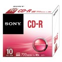 Sony Cd-r 48x 700mb Slim 10pack Supl